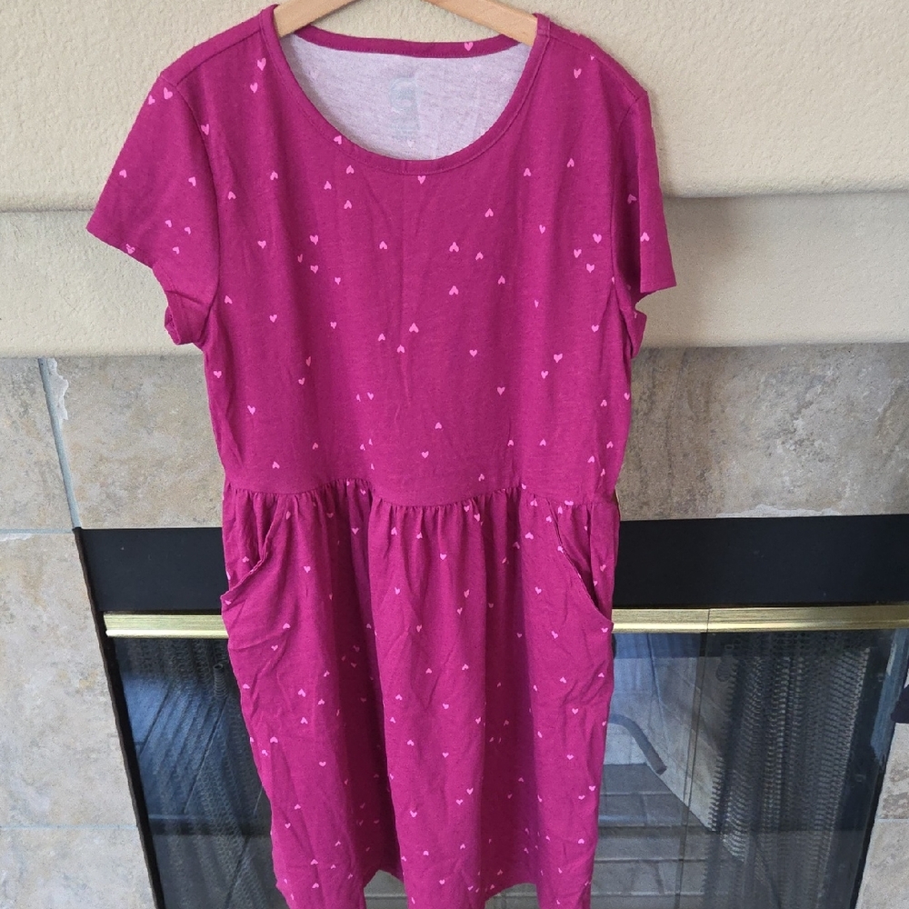 Wonder Nation Pink and Cream Dress